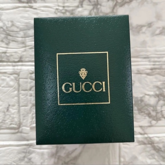 Gorgeous 14k Gold Plated Gucci Bezel Watch Bracelet - Picture 6 of 6